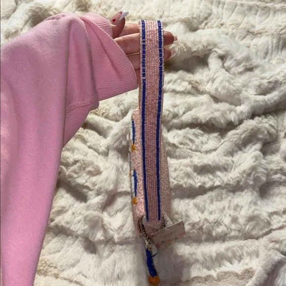 🐟🌸 Viral Pink Sardine Beaded Shoulder Bag NWT Beach Girlie Aesthetic 🌊💕 - Picture 9 of 11